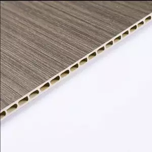 Factory manufacture interior decor Cladding wood grain PVC wall board Bamboo Materials composite Wall Panels