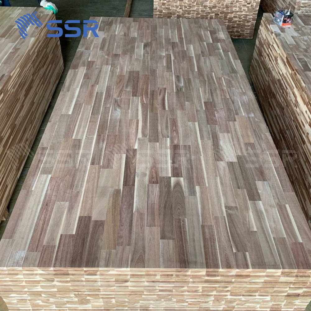 SSR VINA -Acacia Finger Joint Wood Panel Thickness 18mm - Ideal for Interiors, Attractive Wholesale Prices