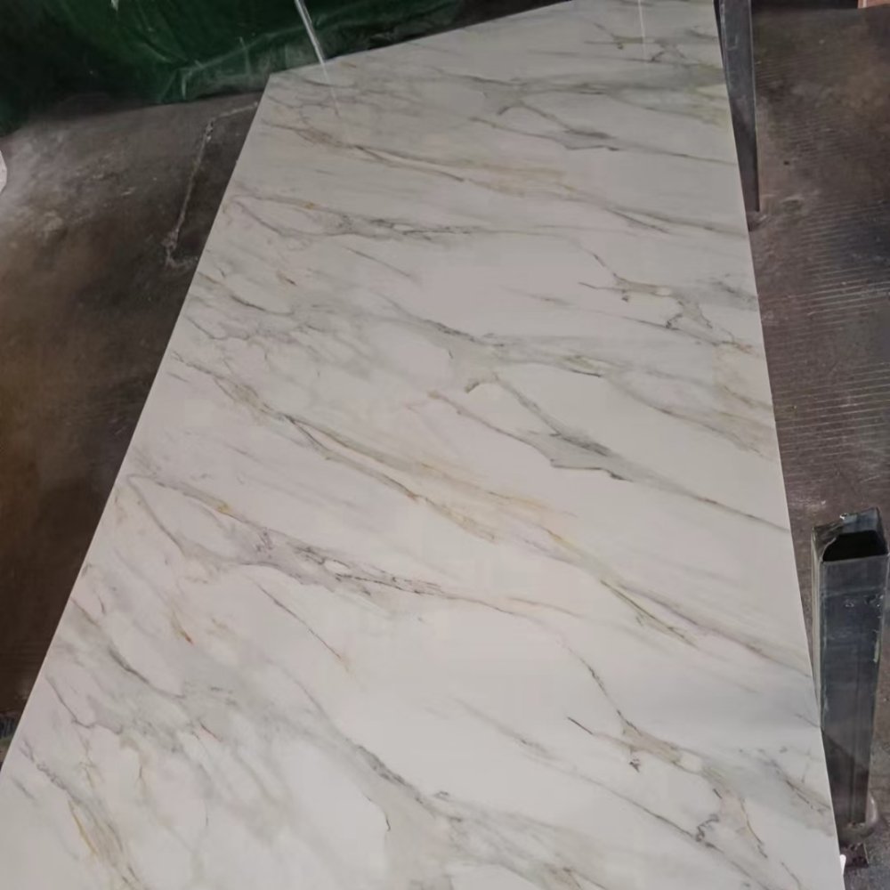 PVC Marble Board UV Coating Plastic Marble Sheet For Wall Panel Decoration