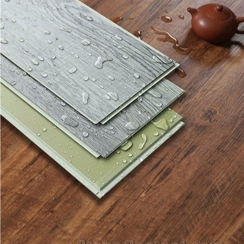 SPC Vinyl Plank Factory Wood Grain Click Rigid Core Flooring Eco-Friendly Sound Absorbing Decking Outdoor Use Customized Sizes