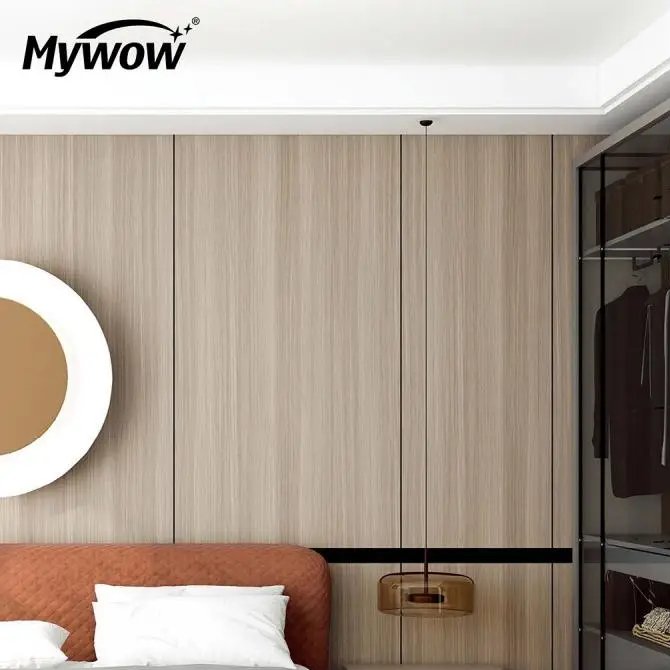 Modern Flexible 3D Water Ripple Big Marble Wood Veneer Wall Panel Bamboo Charcoal Board for Apartment Home Decor