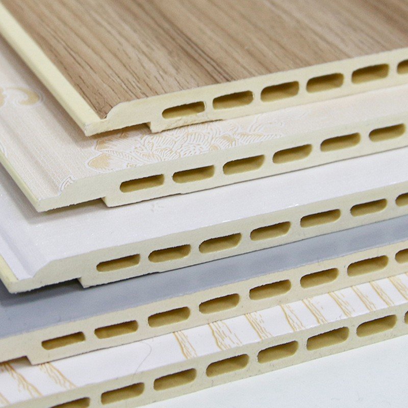 Outdoor Partition Wpc Wall Board Decorative Exterior Grille Fluted WainDecorative Wpc Integrated Wallboard Other Boards Easy Qui