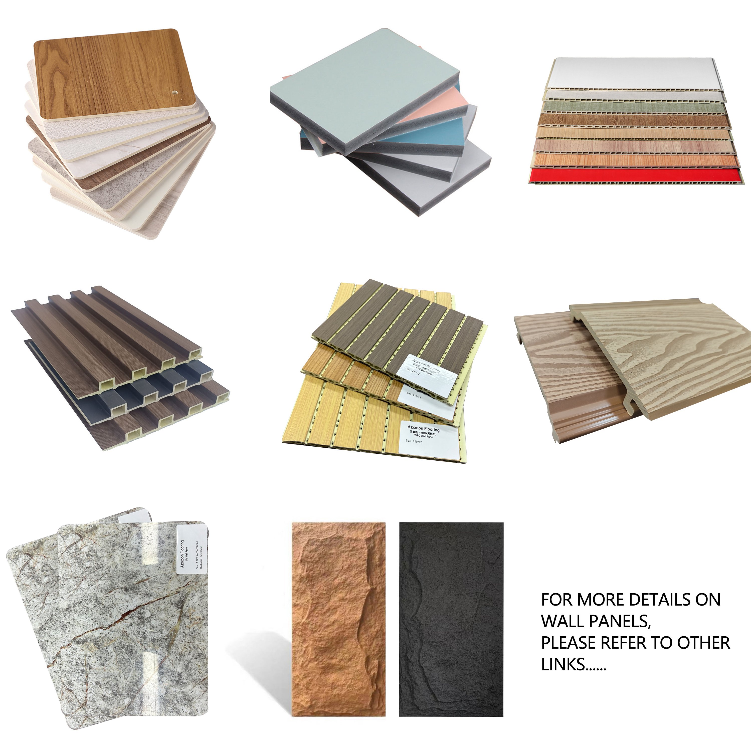 Outdoor Partition Wpc Wall Board Decorative Exterior Grille Fluted WainDecorative Wpc Integrated Wallboard Other Boards Easy Qui