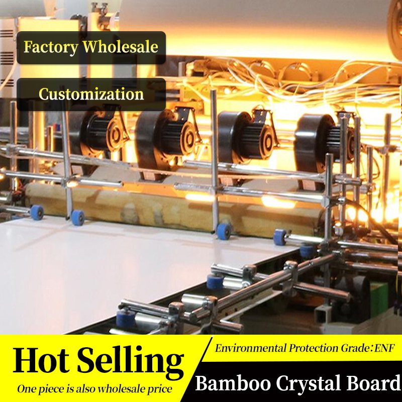 Luxury Wall Decor Modern High Gloss Marble Sheet Panel Bamboo Crystal Board