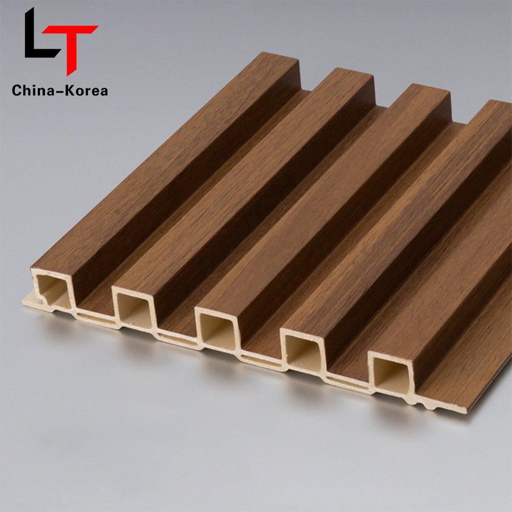 LT China Producers Slat 3D Waterproof Alternative WPC Fluted Wall Panel Composite Luxury Interior Decorative WPC Wall Boards