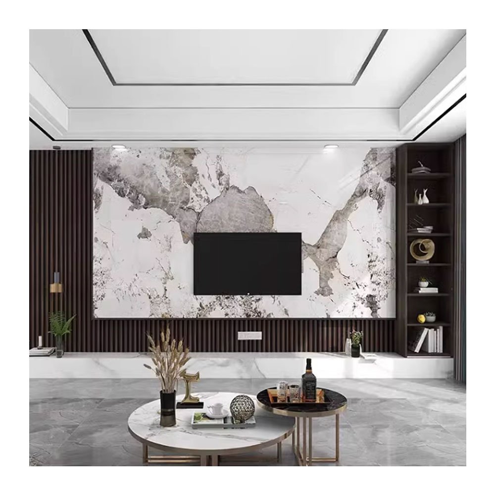 JINXING Wholesale Laminate 3D Wall Panel Carbon UV Slate Wall Decor Waterproof Faux Wall Board For Hotel Interior Design 3mm