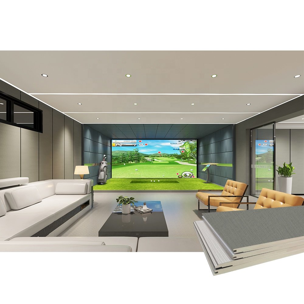 Water Resistance PVC Wooden Decorative WPC Bamboo Wall Cladding Board
