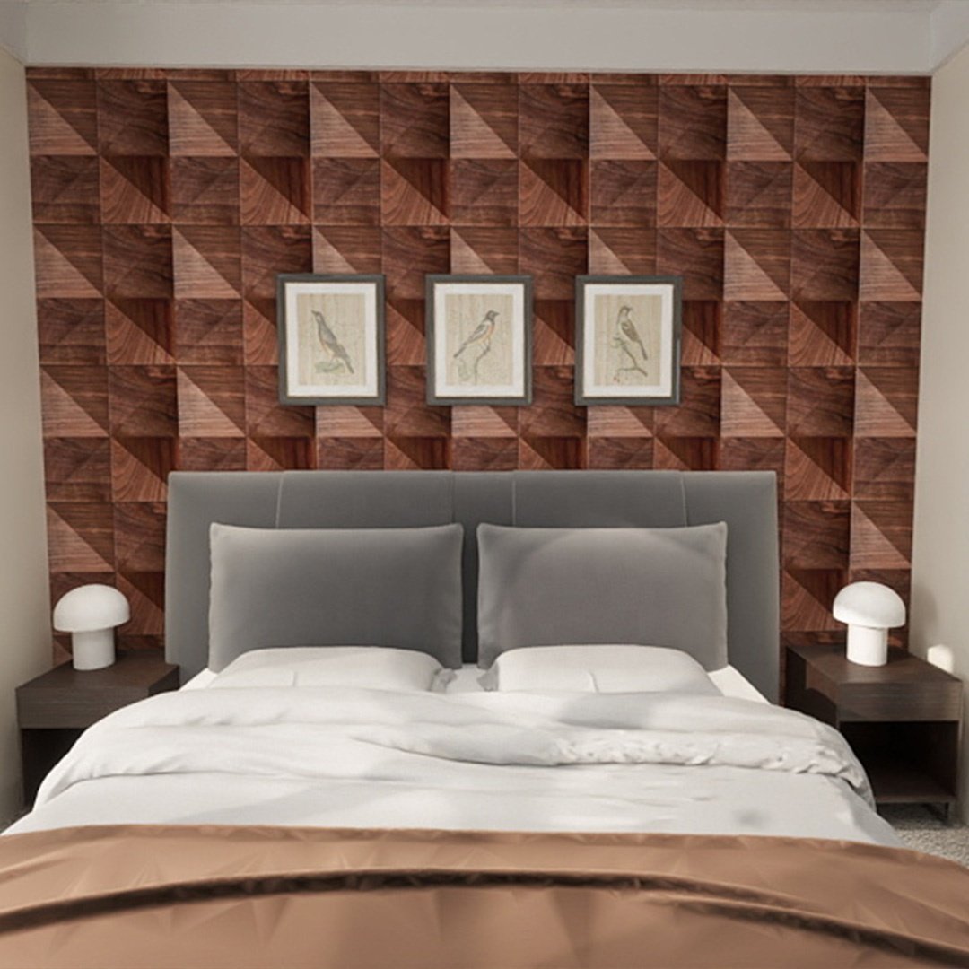 KASARO Special Design 3d TV Wall Panel Solid Wood Flutted Wall Cladding for RV Solid Wood Board