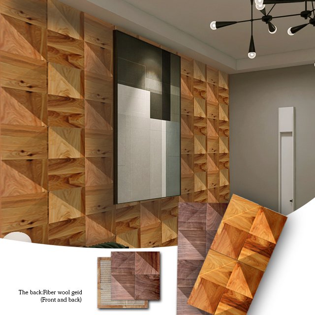 KASARO Special Design 3d TV Wall Panel Solid Wood Flutted Wall Cladding for RV Solid Wood Board