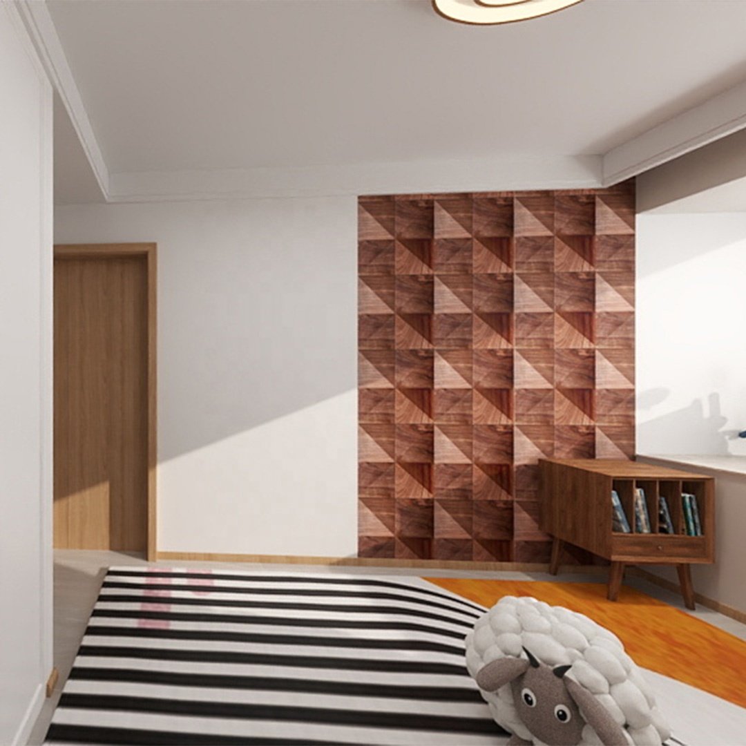 KASARO Special Design 3d TV Wall Panel Solid Wood Flutted Wall Cladding for RV Solid Wood Board