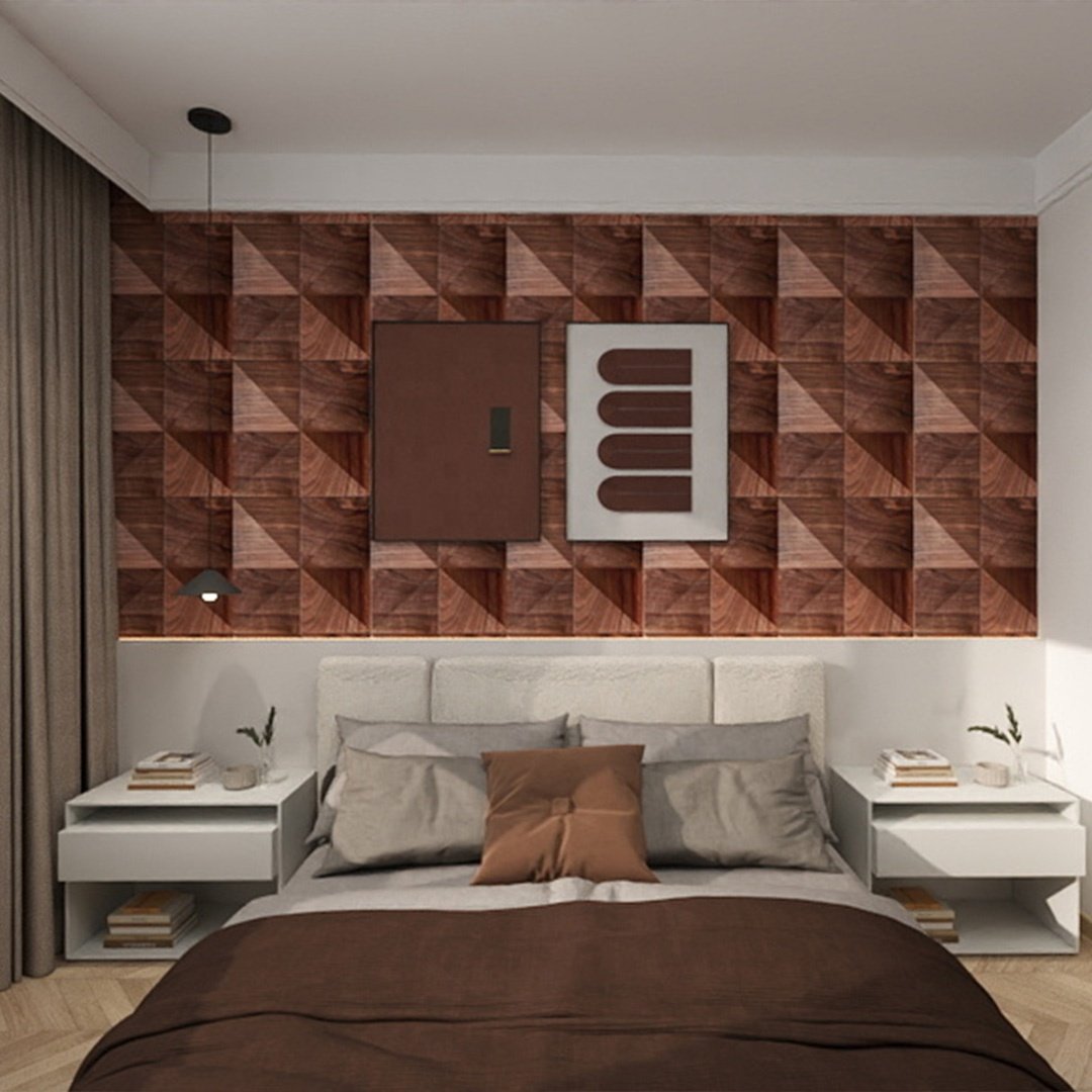 KASARO Special Design 3d TV Wall Panel Solid Wood Flutted Wall Cladding for RV Solid Wood Board