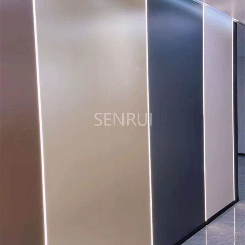 Modern and minimalist Roman column shaped suspended TV background wall bamboo charcoal wall panel carbon crystal board
