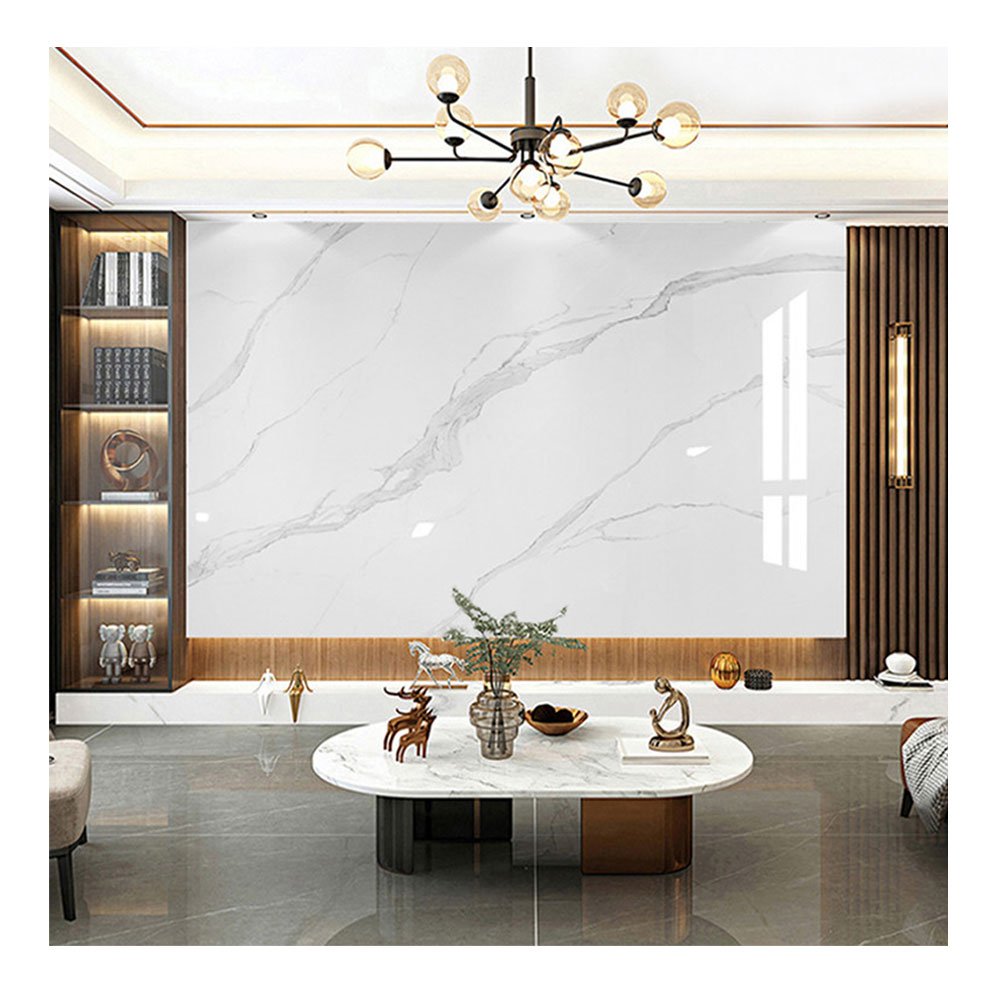 JINXING Luxury Bright 3D Laminate Wall Panel UV High Glossy PVC Wall Decor Wall Replacement Board For Living Room