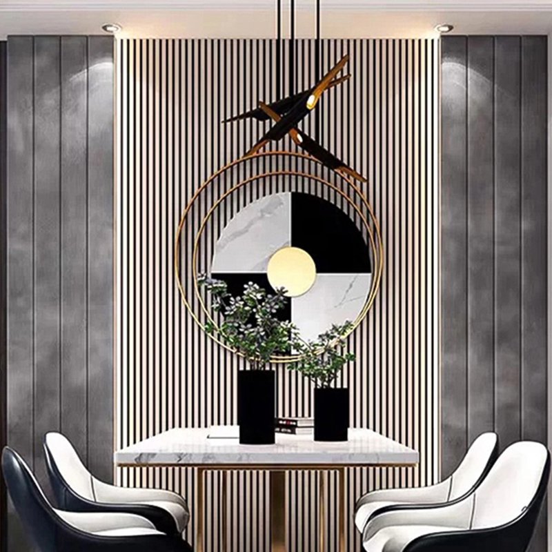 decor wooden wall interior decorative sound proof fluted sheets boards pvc 3d wall panels