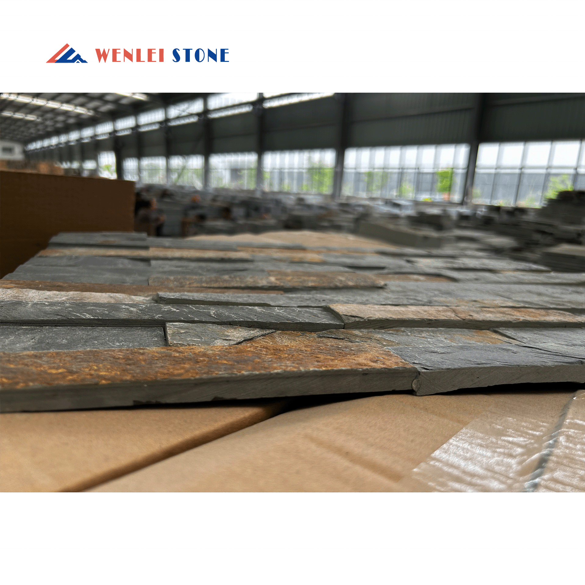 Natural Stone Veneer 3D Panel Wall Decorative Stone Veneer Exterior Natural Slate Wall Cladding Slate Artificial Stone