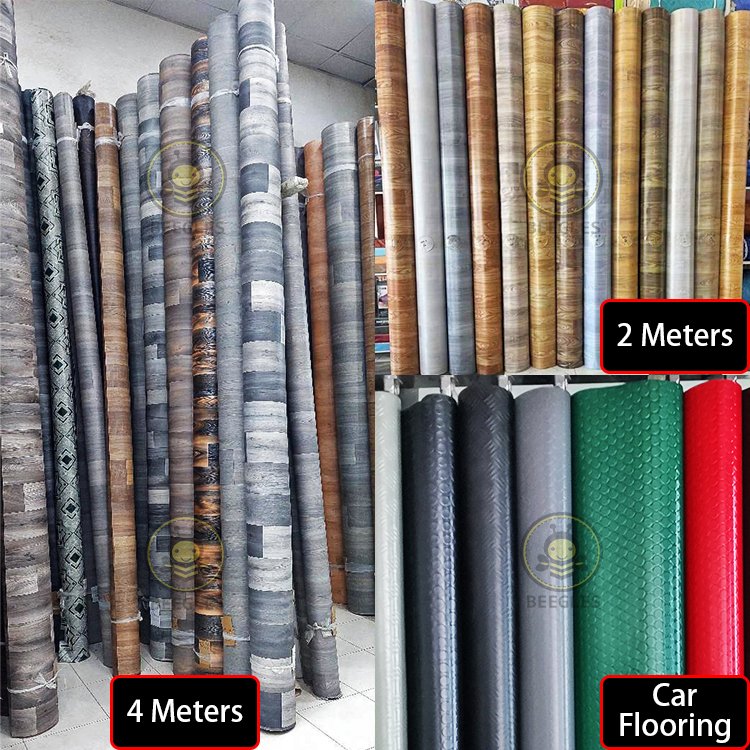 PVC Plastic Carpet Floor Mat Flooring Roll Linoleum Vinyl Prices Laminate Sheet Wood Cheap Covering Sponge Foam