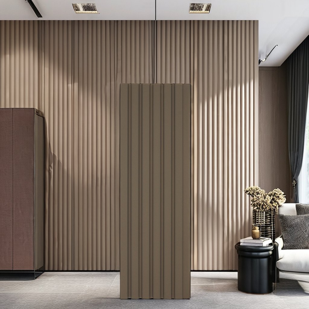 Hot Selling Eco-Friendly 3D Wall Panel Easy Installation Waterproof Charcoal Louvers for Villa Wall Decorations