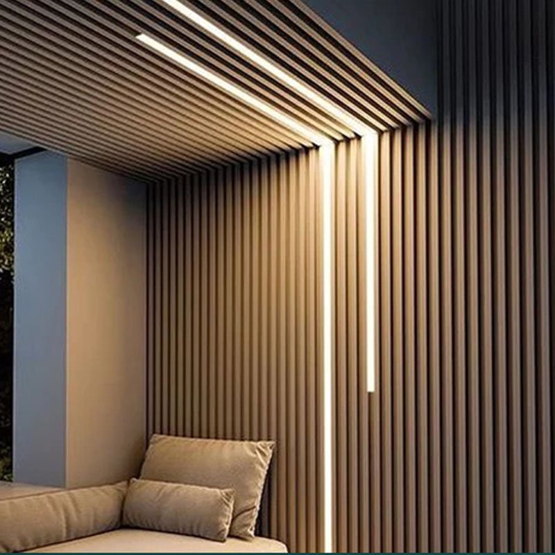 Co-extrusion Waterproof WPC Exterior Wall Cladding WPC Great Wall Panels Decorative Wood Plastic Composite Wall Board