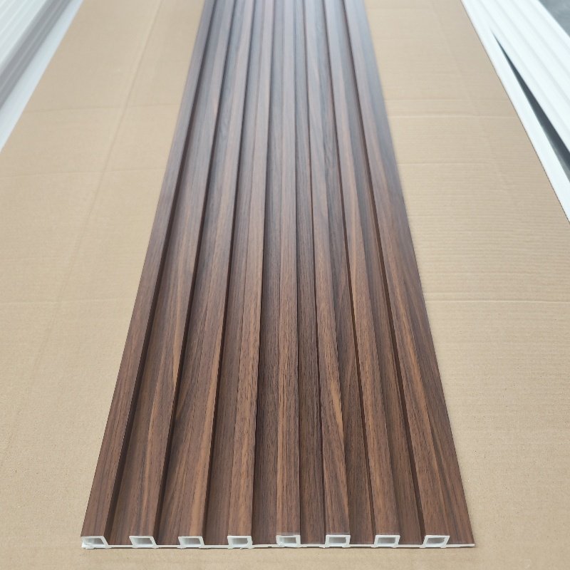 Waterproof Fireproof WPC Flat Wall Panel Great Wood Plastic Composite PVC Coating Cladding for Living Room Application