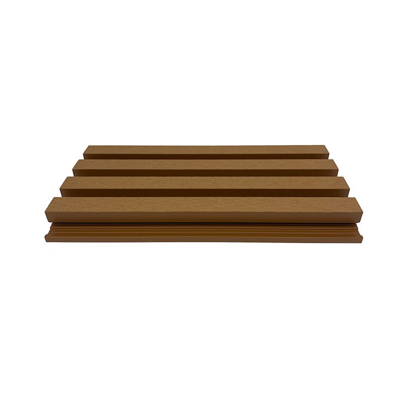ECO-friendly wooden 4 hole great wall board flexible wpc wood veneer wall panel wpc for home