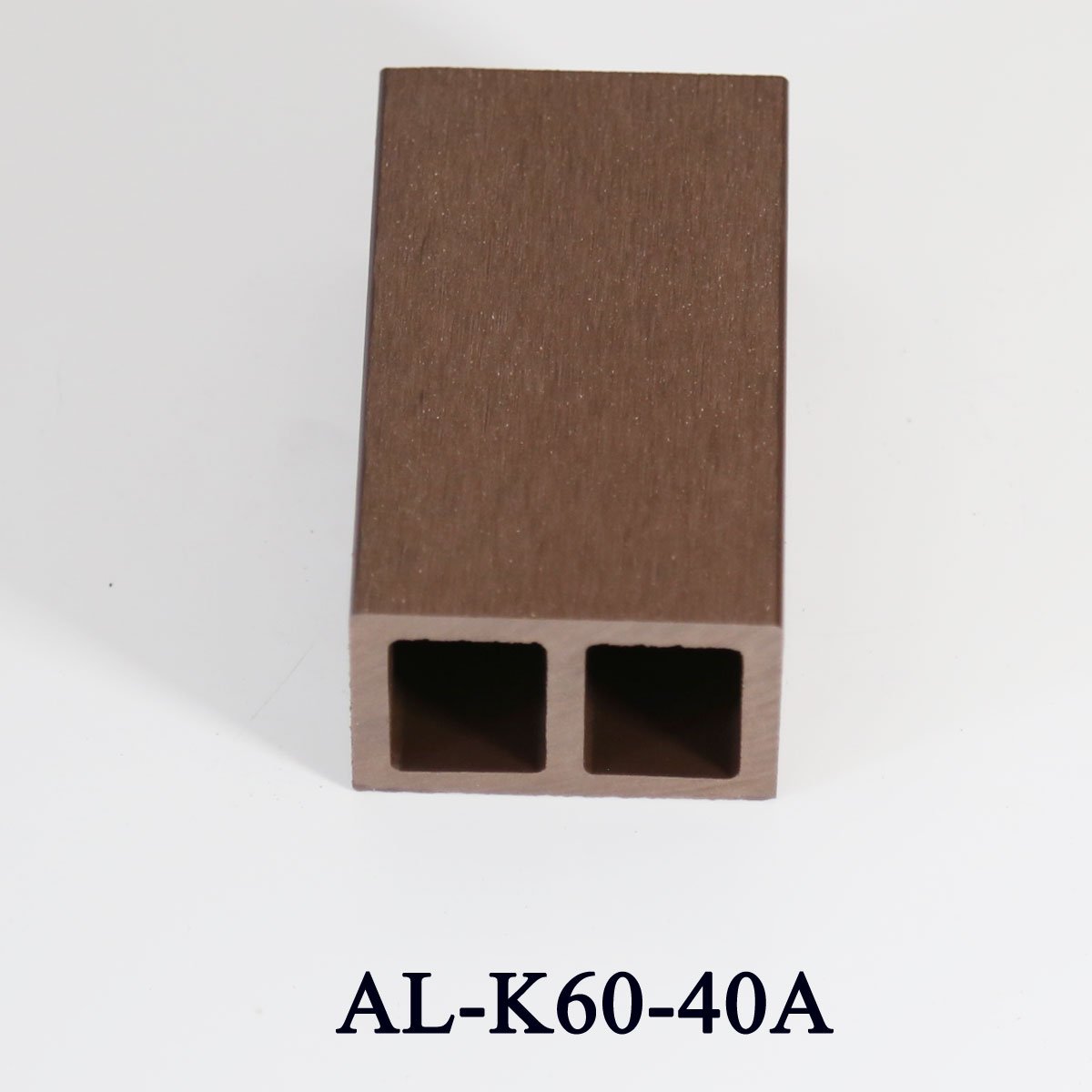 Wood plastic composite timber tube outdoor decorative board 60*40mm