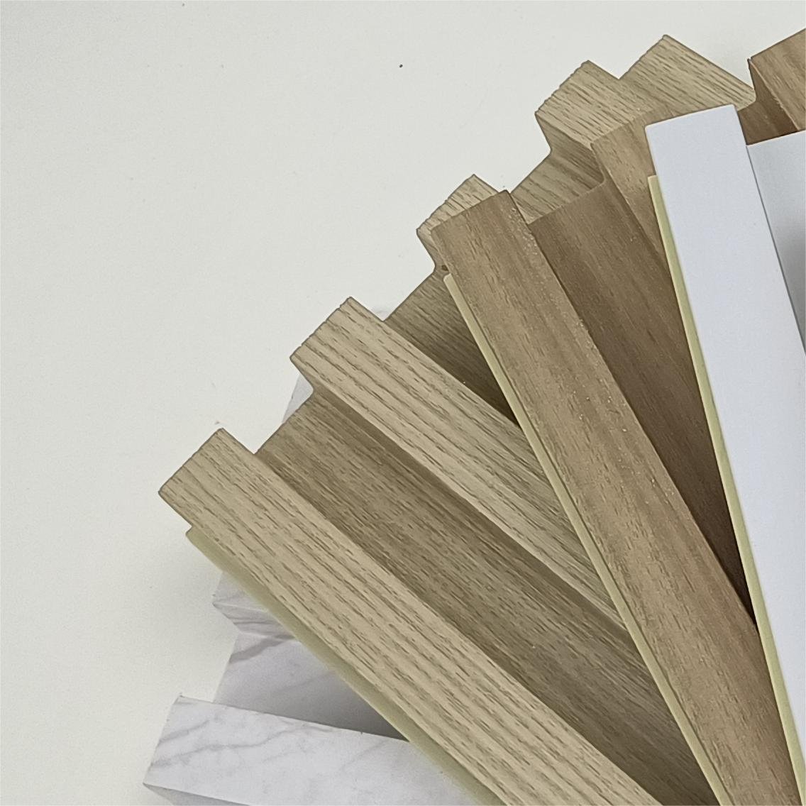 Decorative wall board panel wpc wall cladding Half round Cladding Classical Wood Plastic Composite wall panel WPC