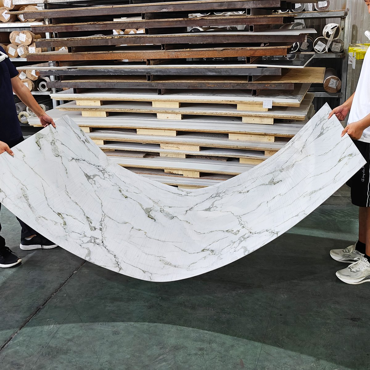 Foju UV Wall Panel Hotel House Decoration PVC Marble Sheet Board PVC Rigid Marble Sheet for Wall Decoration