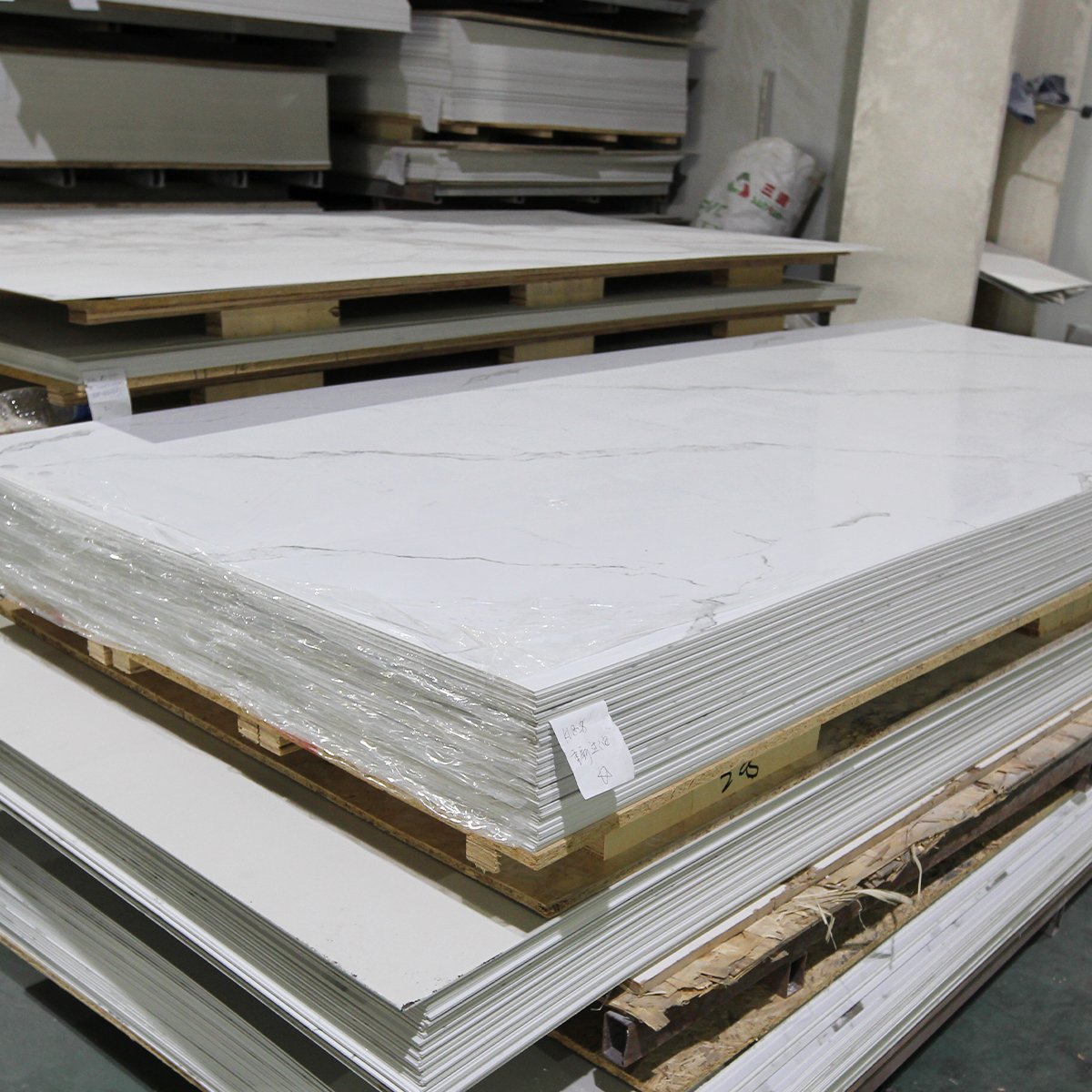 Foju UV Wall Panel Hotel House Decoration PVC Marble Sheet Board PVC Rigid Marble Sheet for Wall Decoration