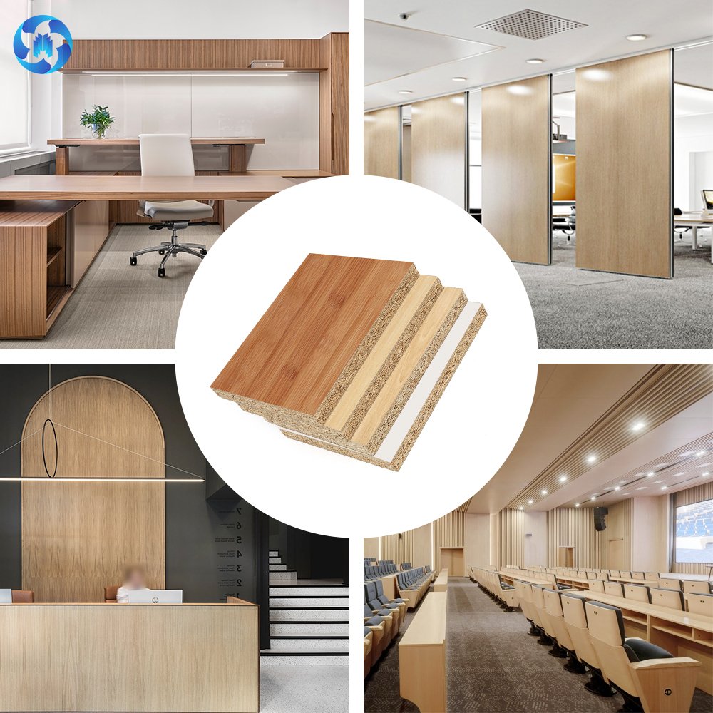 Wholesale price E0 1220x2440 12mm 15mm 19mm melamine boards particle board flakeboards for bedroom furniture