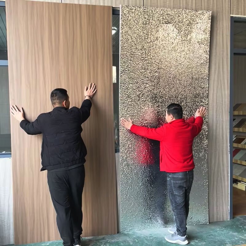 Custom Size Bendable Wall Panel New Design High Quality Sheet Decorative Building Materials Wall Panel Pvc Carbon Crystal Board