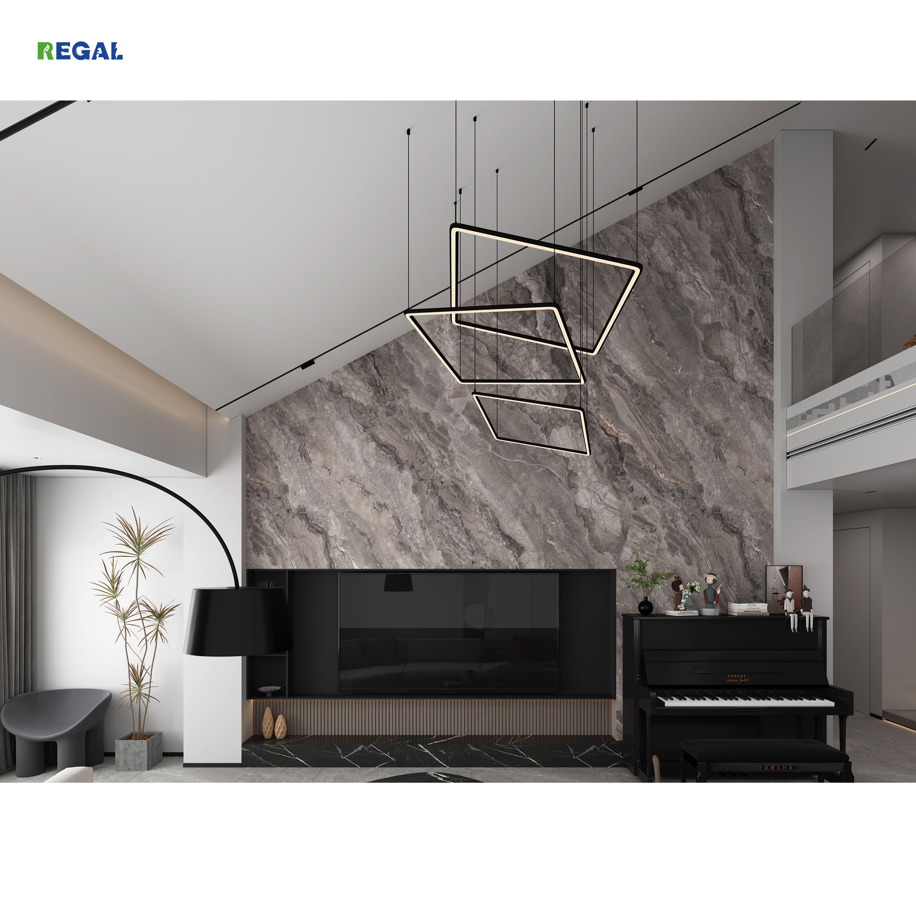 factory price digital print laminated board interior wall cladding wall panel with big size