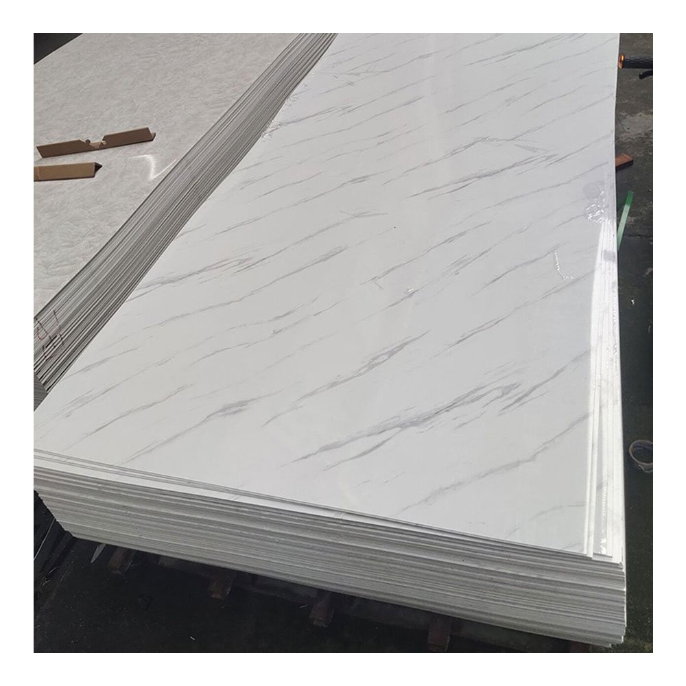 JINXING Cheap Price 3D UV Wall Panel Waterproof Laminate PVC Wall Decor Carbon Slate Wall Board For Home Decor 1220*2440 3mm 2mm