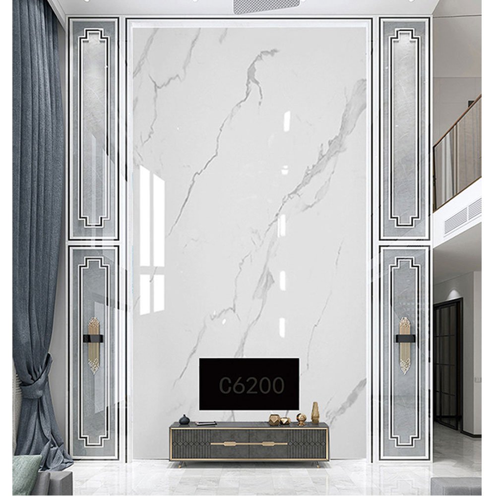 JINXING Easy To Install Laminate 3D Wall Panel UV High Glossy PVC Plates Wall Decor Wall Board For Bedroom