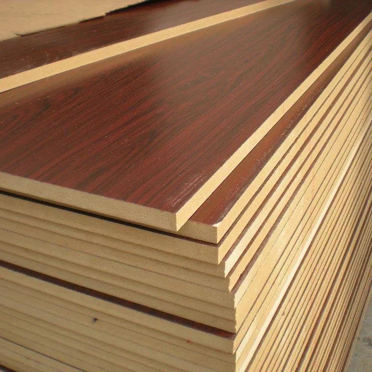 Factory good quality 4*8 ft 3/4 HDF mdf particle mdf plywood plywood melamine board