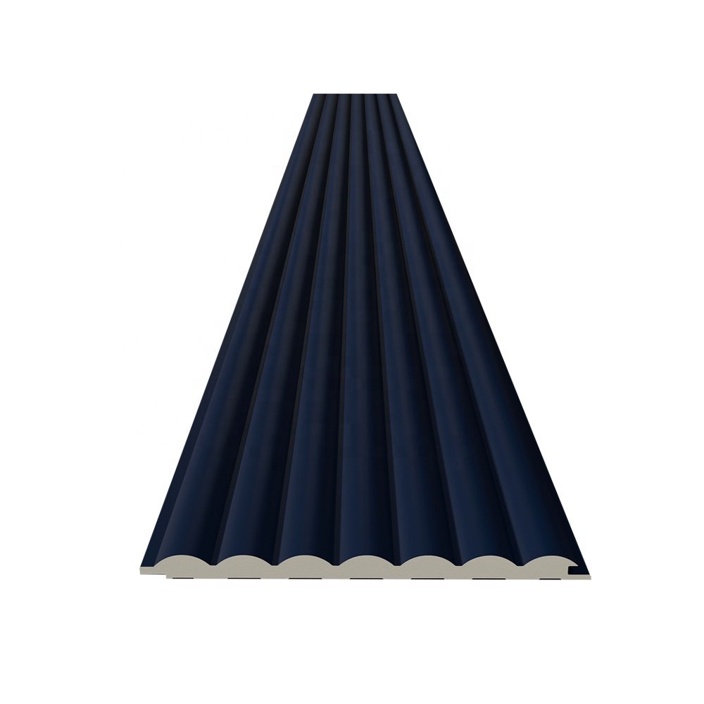 150*9mm Eco-friendly Easy Install Flute WPC Board 160 ARC Wall Panel