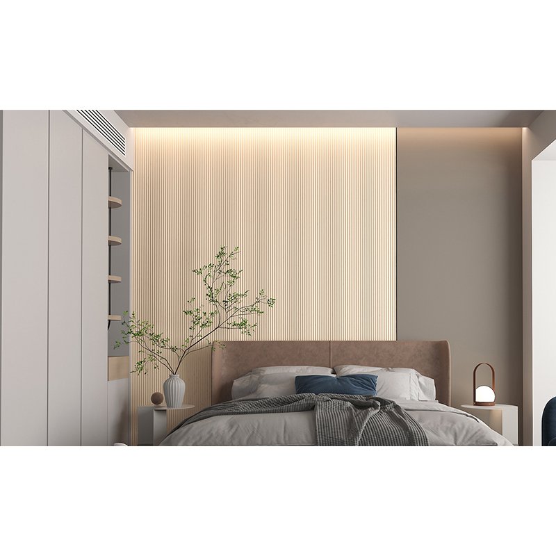 150*9mm Eco-friendly Easy Install Flute WPC Board 160 ARC Wall Panel