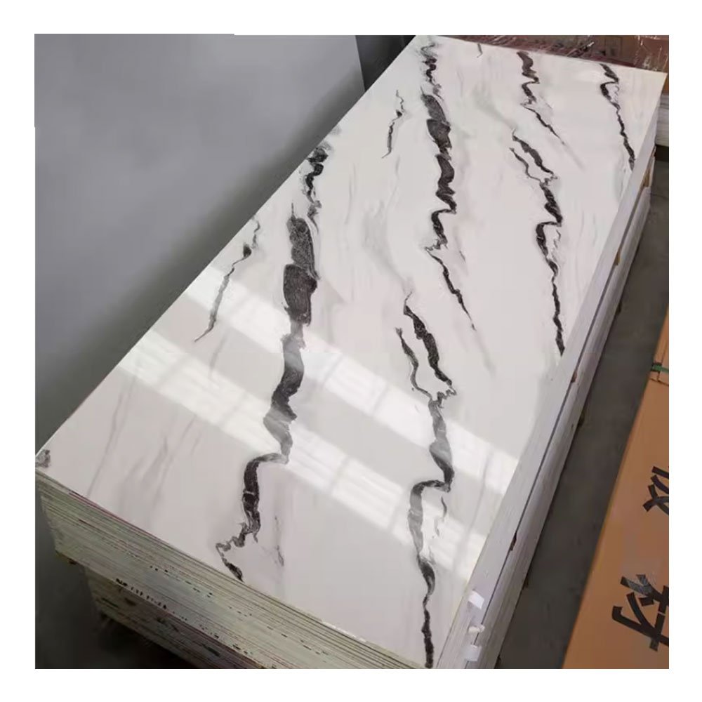 JINXING Wholesale UV Wall Panel Carbon Slate Laminate 3D Wall Decor Waterproof Faux Wall Board For Hotel Interior Design 3mm 2mm