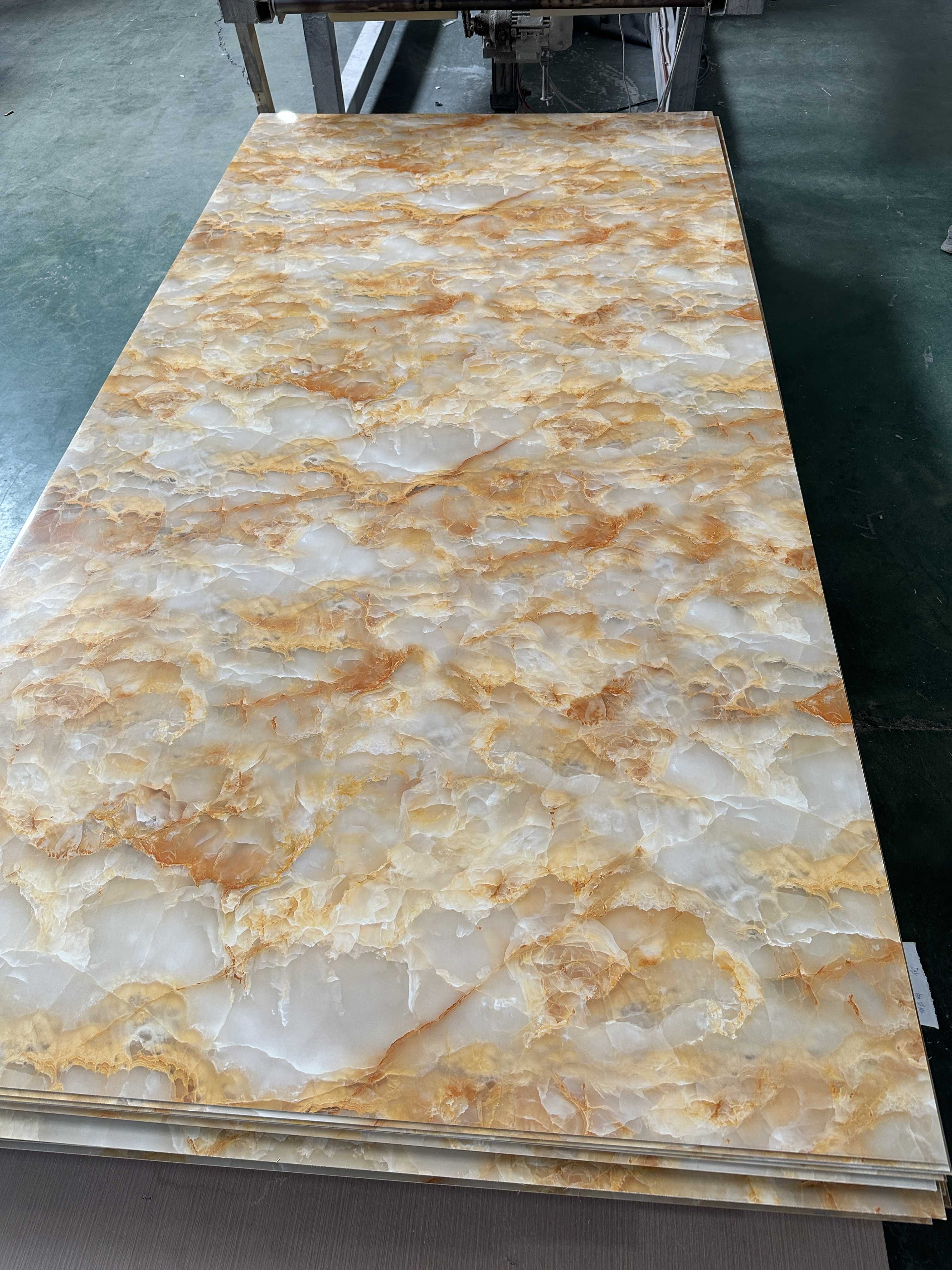 Pvc marmol decorativo high glossy marble sheet uv board 1220*2440mm PVC for home decoration