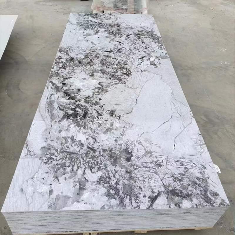 Pvc marmol decorativo high glossy marble sheet uv board 1220*2440mm PVC for home decoration