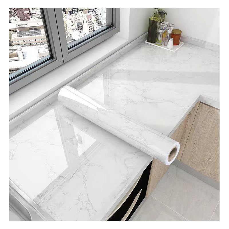 New Arrival Factory PVC Wallpaper for Kitchen Wallpaper Self Adhesive Roll Marble Wallpaper Sticker
