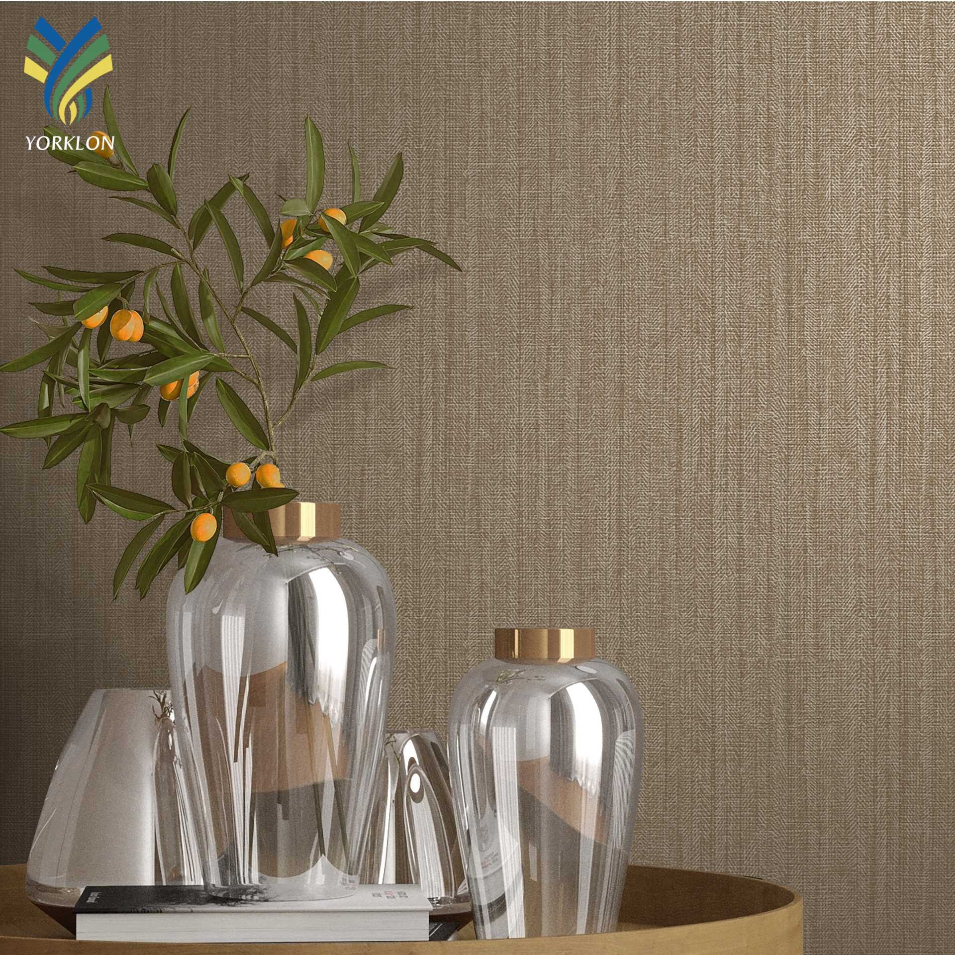 UNREAL - INSTOCK Fireproof Luxury Classic Textured Vinyl Wallpaper Wall Covering Hotel Wall papers