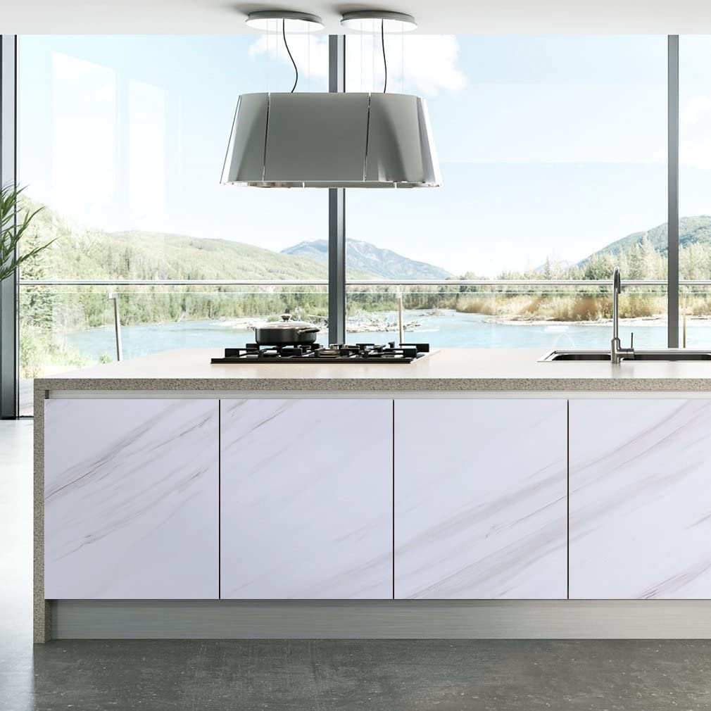 New arrival kitchen wallpaper sticker oil proof marble peel and stick wall paper