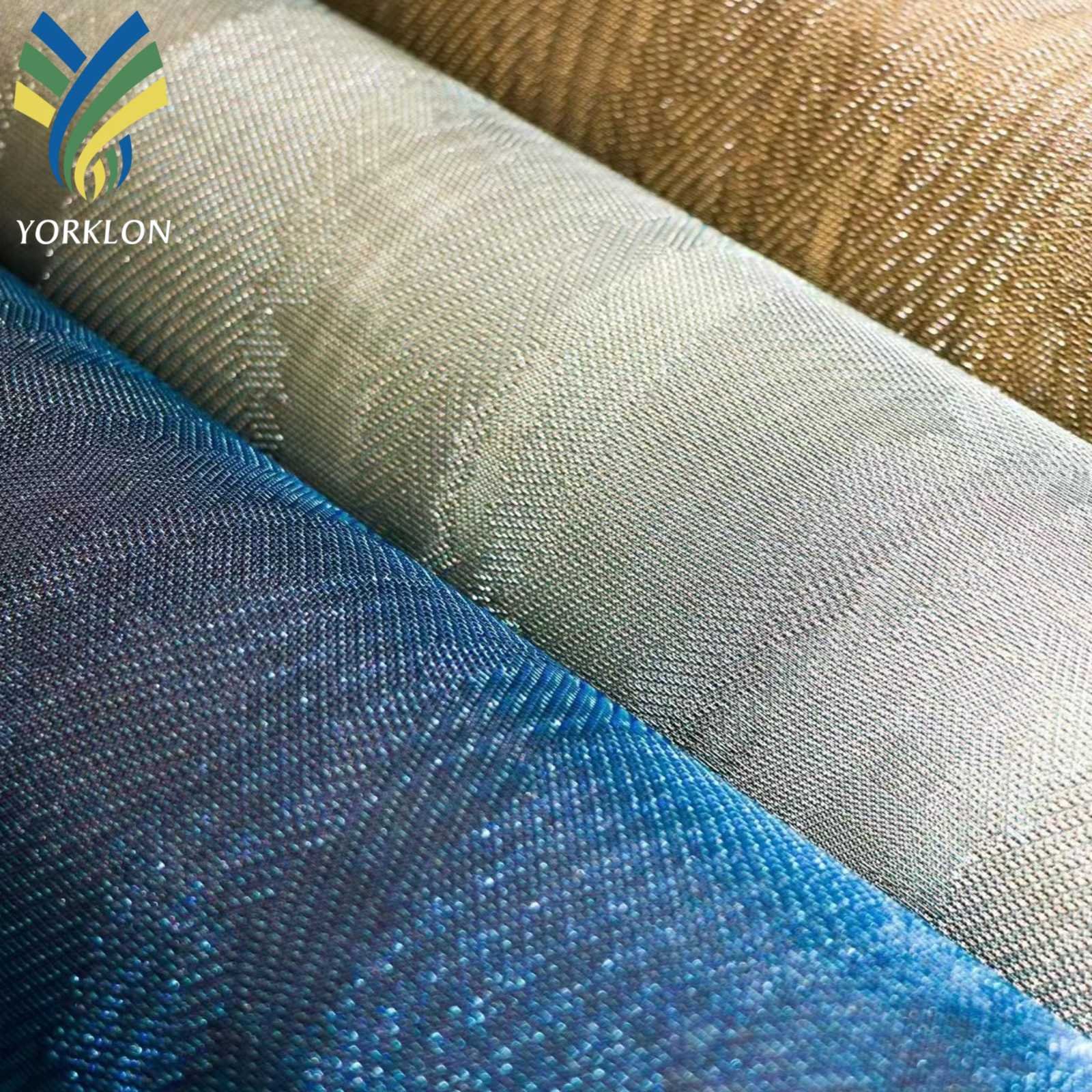CX 02 Luxury Fireproof Glitter Metal Wall Decoration Gold Metallic Art Deco Woven Wallpaper Wallcoverings For Panel