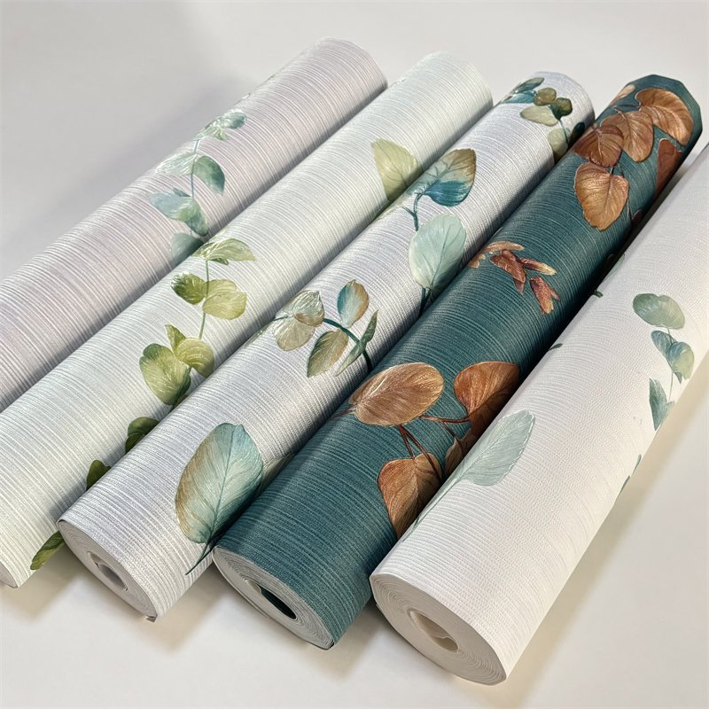In stock new Guangzhou wallpaper for home decoration 3d flower pvc wallpaper rolls