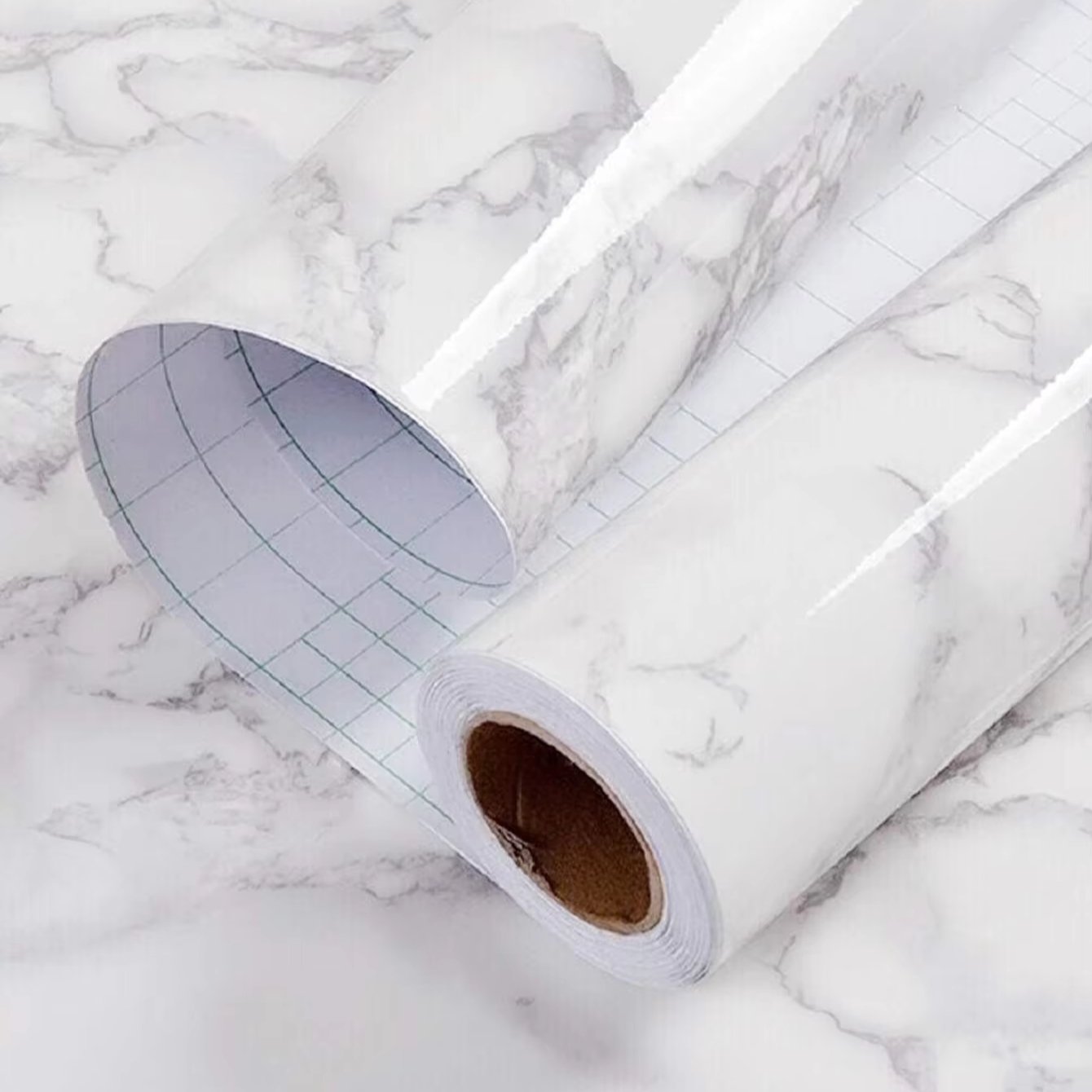Self adhesive waterproof and stain resistant glossy film,jade and marble pattern background decorative wallpaper, home wallpaper