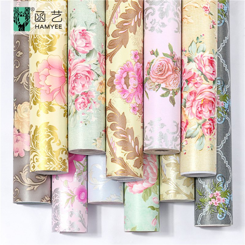 Free samples modern beautiful floral wallpaper walls peel and stick wallpaper wall covering interior decoration