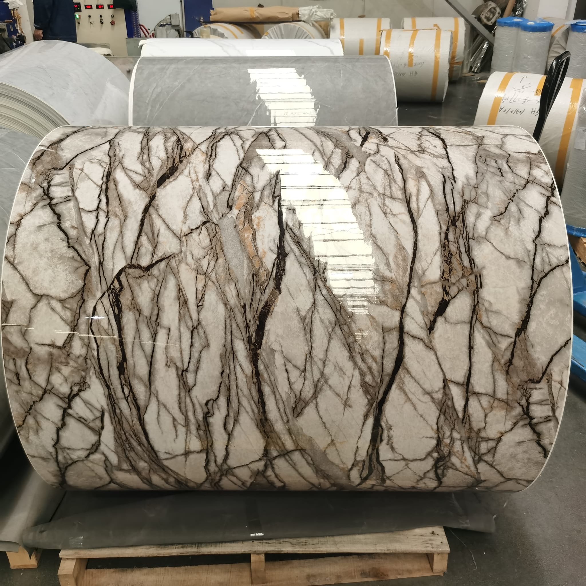 1.2m*3m Foam Marble sheet self adhesive marble foil wallpaper rolls PVC Marble UV board