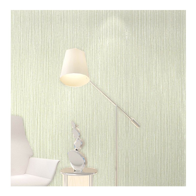 Factory Outlet Solid Color Vertical Stripe Pvc Wallpaper for Living Room Bedroom Hotel Office