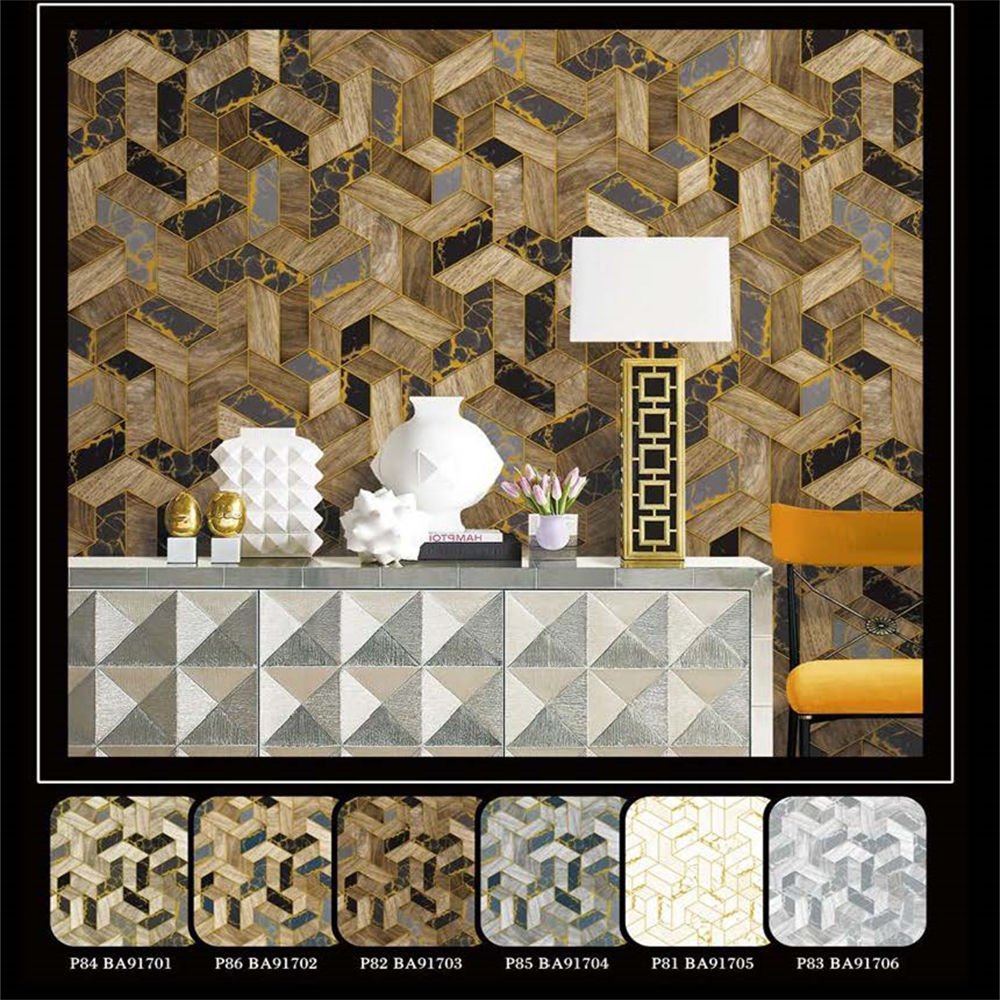 Art decore modern 3d non woven wall wallpaper wall decorations for home luxury