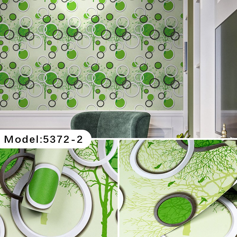Cross-border exclusive supply european Style Flower Wallpaper Self-Adhesive Instant Paste Bedroom Decoration Wallpaper